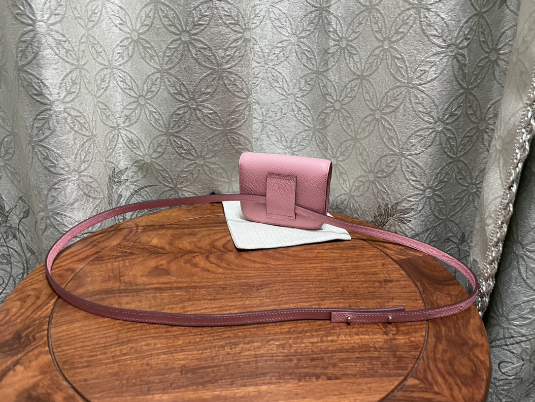 에르메스 콘스탄스백 미니 핑크 은장